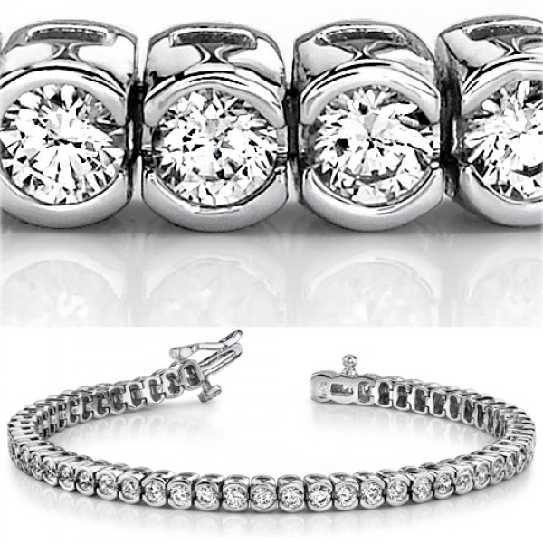 Diamond Bracelet in Sterling Silver